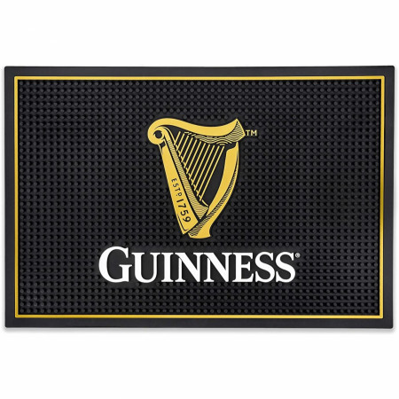 Guinness Harp Logo 18' x 12' Rubber Bar Mat