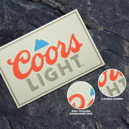 Coors Light Logo 18' x 12' Rubber Bar Mat