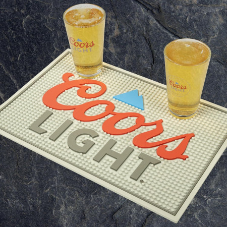 Coors Light Logo 18' x 12' Rubber Bar Mat