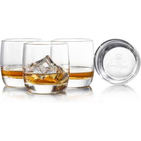 Crown Royal 4-Pack 10oz Rocks Glasses