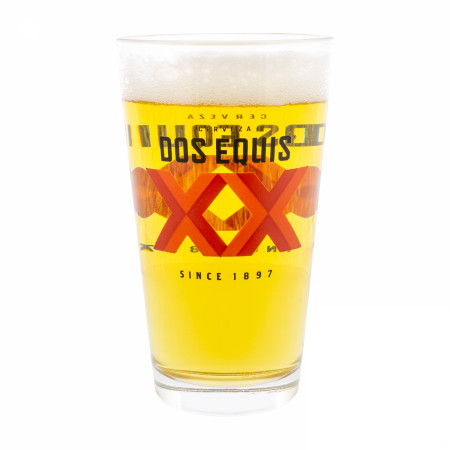 Dos Equis XX Logo 16oz Pint Glass