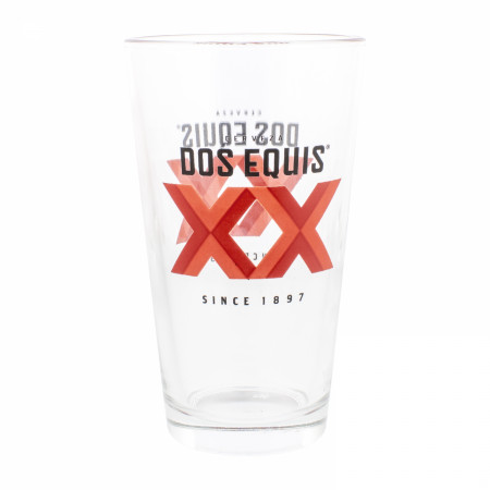 Dos Equis XX Logo 16oz Pint Glass