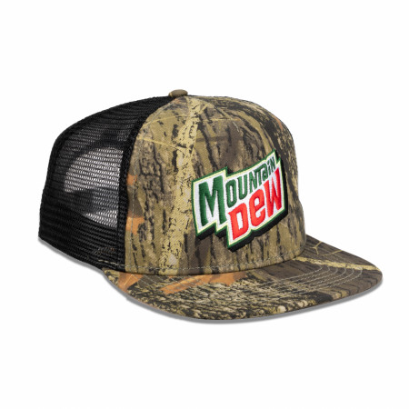 Mountain Dew Camo Flat Bill Adjustable Hat