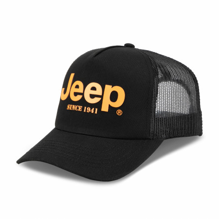 Jeep Since 1941 High Density Orange Print Adjustable Hat