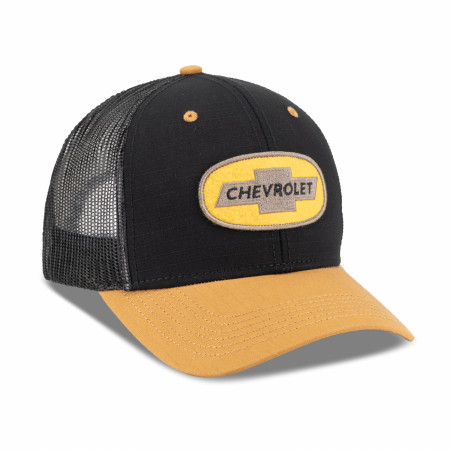 Chevrolet Bow Tie Embroidered Patch Structured  Adjustable Hat