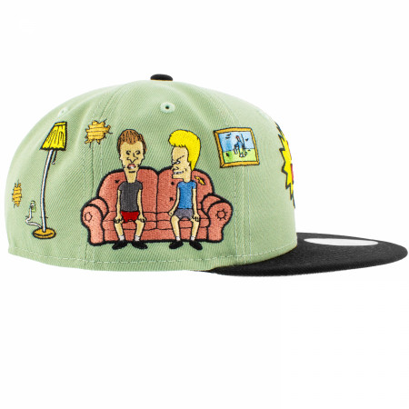 Beavis and Butthead Classic Couch Scene New Era 59Fifty Fitted Hat