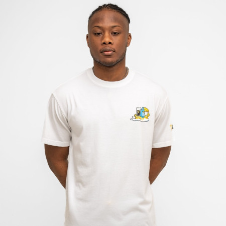 Guinness Seb Curi Lovely Day Back & Front Print White T-Shirt