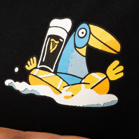 Guinness Seb Curi Lovely Day Back & Front Print Black T-Shirt