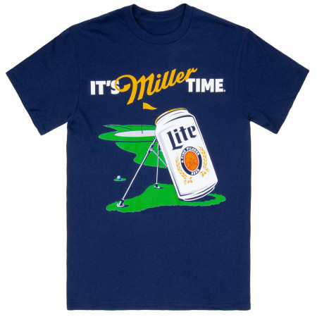 Miller Lite - It's Miller Time Golf Course Navy Colorway T-Shirt