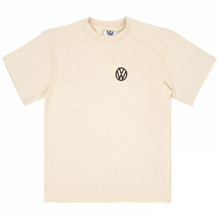 Volkswagen Sunset Embroidered Tapestry Front and Back T-Shirt