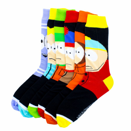 South Park Characters 6-Pair Pack of Crew Socks