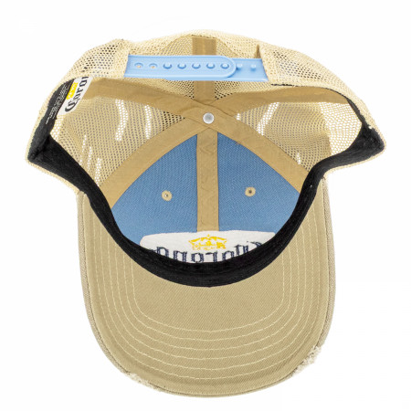 Corona Extra Distressed Patch Logo Snapback Hat with Mesh