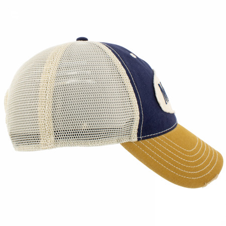 Modelo Distressed Patch Logo Snapback Hat with Mesh