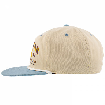 Lone Star Arched Text Over Armadillo Snapback Hat