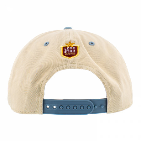 Lone Star Arched Text Over Armadillo Snapback Hat