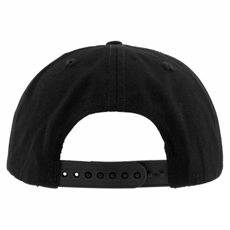 Wu-Tang Black on Black Embroidered Logo Snapback Hat