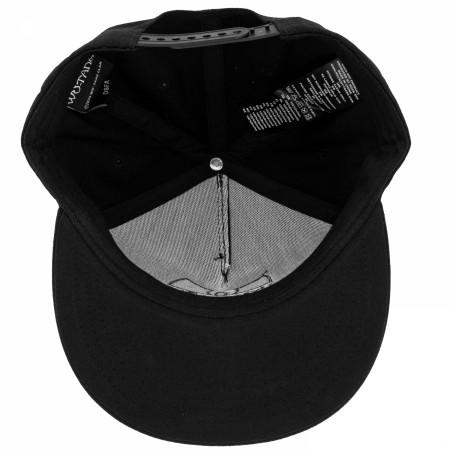 Wu-Tang Black on Black Embroidered Logo Snapback Hat