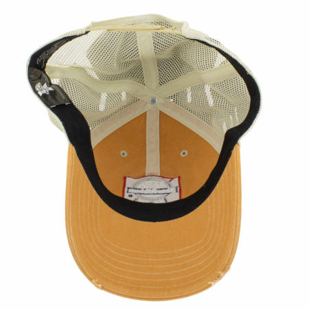 Pabst Blue Ribbon Patch Distressed Mesh Back Hat