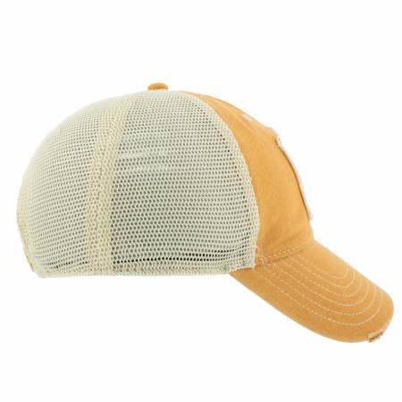 Pabst Blue Ribbon Patch Distressed Mesh Back Hat