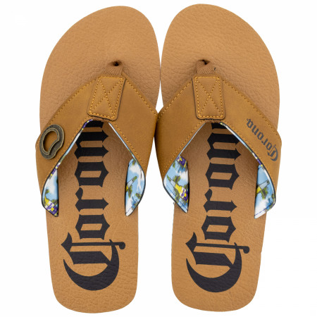 Corona Extra Bottle Strap Flip Flop Sandals with Bottle Opener