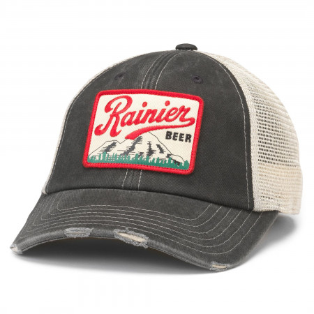Rainier Beer Mountain Patch Adjustable Hat
