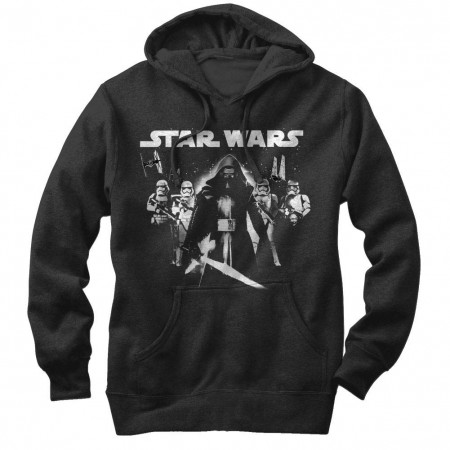 Star Wars Episode 7 Close Ranged Black Lightweight Hoodie