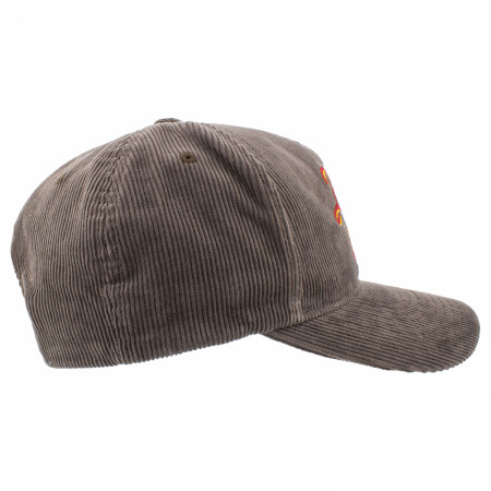 Lone Star Texas Beer Grey Corduroy 5-Panel Trucker Hat