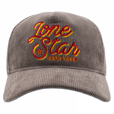 Lone Star Texas Beer Grey Corduroy 5-Panel Trucker Hat