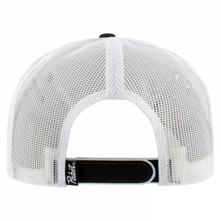 Pabst Blue Ribbon Black and White Trucker Hat with Logo Patch