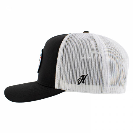 Pabst Blue Ribbon Black and White Trucker Hat with Logo Patch