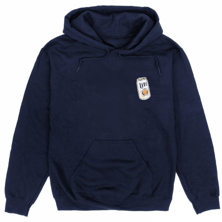 Miller Lite Can Icon Front and Back Print Hoodie