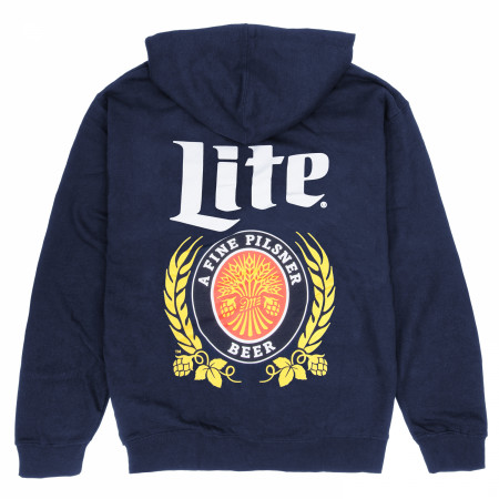 Miller Lite Can Icon Front and Back Print Hoodie