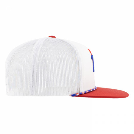 Pabst Blue Ribbon Embroidered Red & White Hat