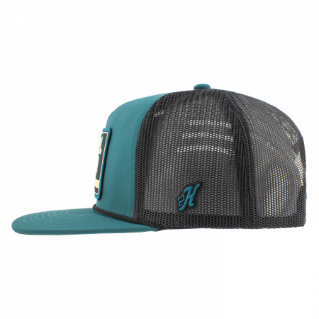 Pearl Beer 5-Panel Teal Trucker Hat with Patch Logo
