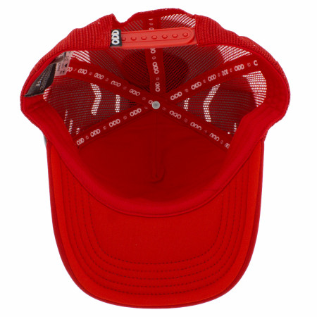 Budweiser King of Beers Retro Red Mesh Trucker Hat