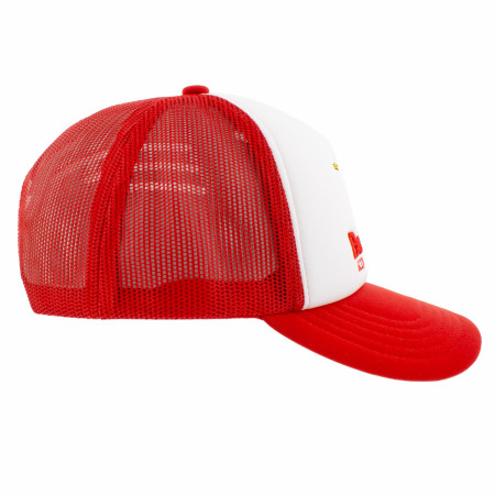 Budweiser King of Beers Retro Red Mesh Trucker Hat