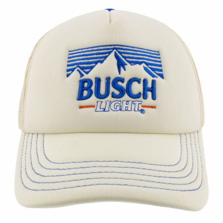 Busch Light Retro White Snapback Mesh Hat