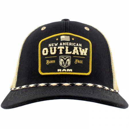 RAM New American Outlaw Snapback Mesh Trucker Hat
