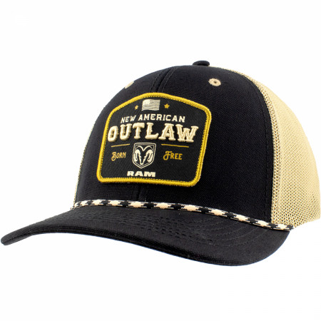 RAM New American Outlaw Snapback Mesh Trucker Hat
