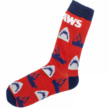 JAWS Assorted Ivory Crew Socks  6-Pack