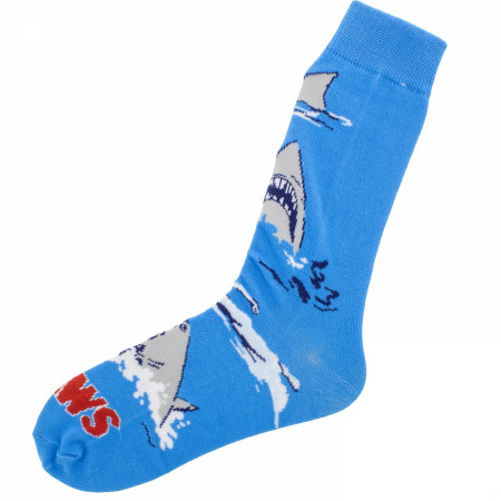 JAWS Assorted Ivory Crew Socks  6-Pack