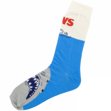 JAWS Assorted Ivory Crew Socks  6-Pack