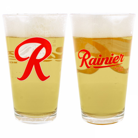 Rainier Beer Classic Logo Pint Glass