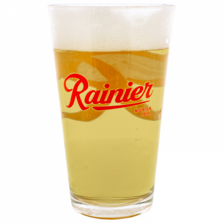 Rainier Beer Classic Logo Pint Glass