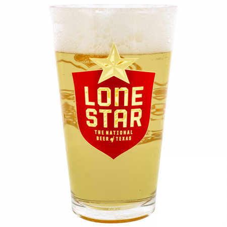 Lone Star Armadillo Logo Pint Glass