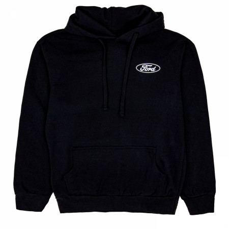 Ford Mustang Models Front and Back Print Pull-Over Hoodie