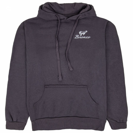 Ford Bronco One Wild Horse Front and Back Print Pull-Over Hoodie