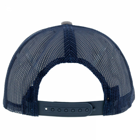 Modelo Logo Blue & Grey Corduroy Trucker Hat