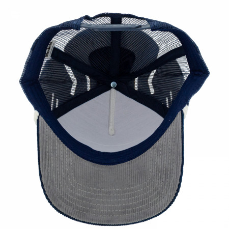 Modelo Logo Blue & Grey Corduroy Trucker Hat