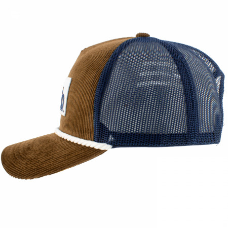 Modelo Logo Tan Corduroy Trucker Hat